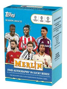 2024-25 Topps UEFA Club Competitions Merlin Chrome Soccer Blaster 40 Box Case