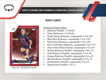 2022-23 Topps UEFA Women's Champions League Chrome Soccer Hobby Box
