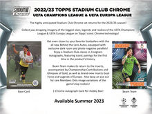 2022-23 Topps UEFA Club Competitions Stadium Club Chrome Soccer Hobby Box