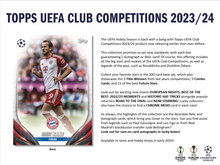 2023-24 Topps UEFA Club Competitions Soccer Hobby Box