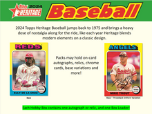 2024 Topps Heritage Baseball Hobby Box w/ 2024 NSCC Exclusive Silver Pack