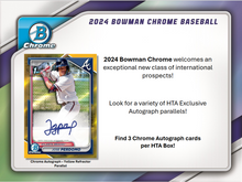 2024 Bowman Chrome Baseball HTA Choice 12 Box Case
