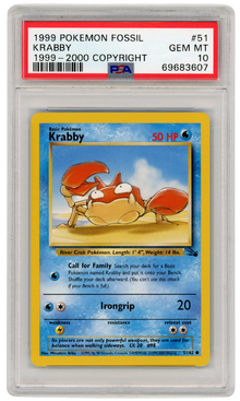 1999-2000 Fossil Krabby 51/62 PSA 10 (#1322)