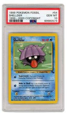 1999-2000 Fossil Shellder 54/62 PSA 10 (#1320)